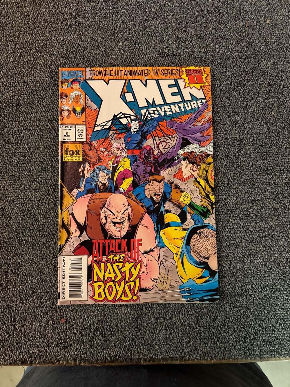 X-Men Adventures Season II #2 Attack of the Nasty Boys Marvel Comics 1994